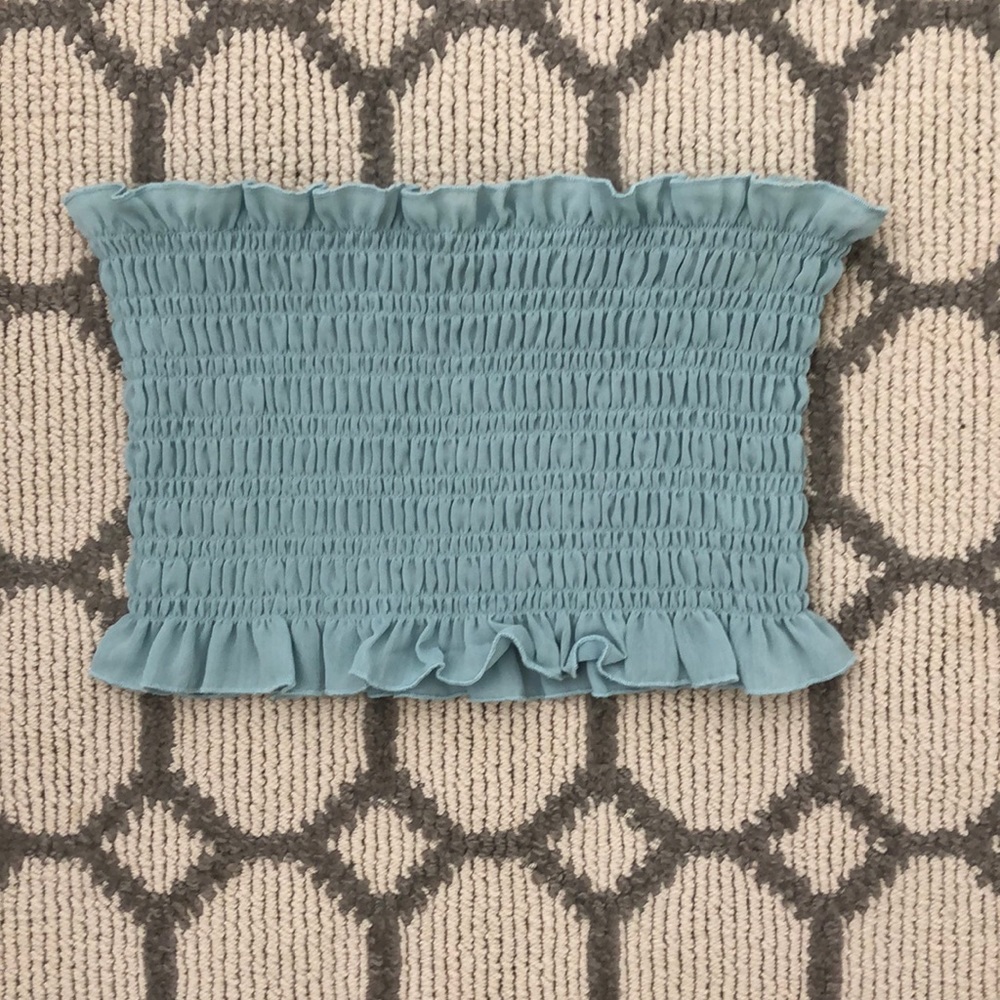 PacSun ruffle tube top